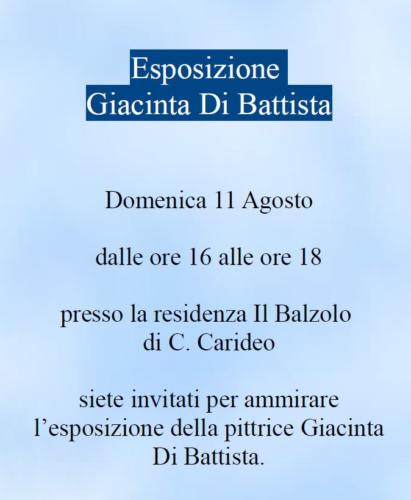 Invito espo Giacinta 11 agosto