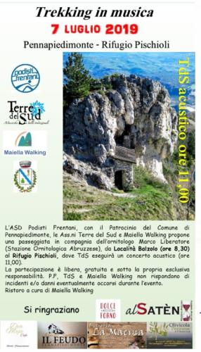 Trekking in musica 7 luglio 2019